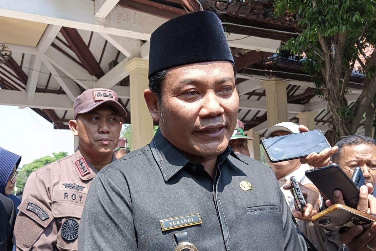 Plt Bupati Sidoarjo, Subandi di Pendopo Delta Wibawa, Rabu (8/5/2024).