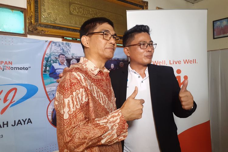 Kick off program Lingkungan MAPAN oleh Ajinomoto di Kantor Desa Duren, Kecamatan Klari, Kabupaten Karawang pada Selasa (26/9/2023).