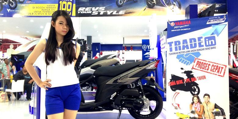 Yamaha memberikan promo menarik di Indonesia International Motor Show Kemayoran Jakarta Pusat.