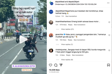 Video Aksi Berbahaya Pengendara Motor, Berkendara Sambil Rebahan