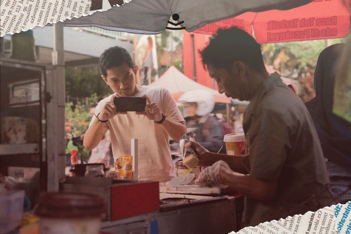 Wisata jalan kaki untuk mengeksplorasi sudut kota sambil mendengar cerita dan berkreasi membuat konten