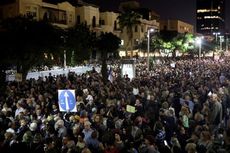 Lawan Korupsi, Puluhan Ribu Warga Israel Gelar Demonstrasi