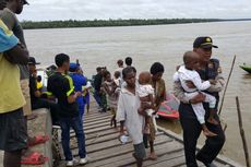 TNI dan Polri Evakuasi 14 Anak Penderita Campak dan Gizi Buruk di Asmat