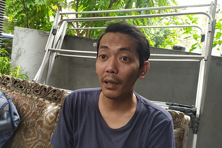 Cipta, adik Indra Bekti saat ditemui di kawasan Radio Dalam, Jakarta Selatan, Senin (27/2/2023). 