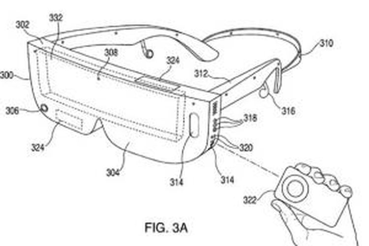 Paten kacamata VR Apple