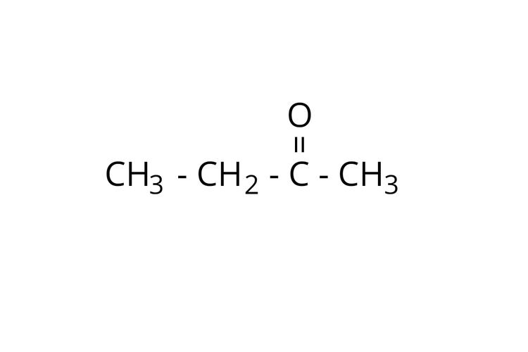 Estructura molecular del butano como resultado de la oxidación de alcoholes secundarios