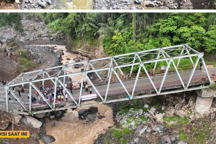 Akses Jembatan Enang-Enang Dibuka, Truk Dilarang Melintas