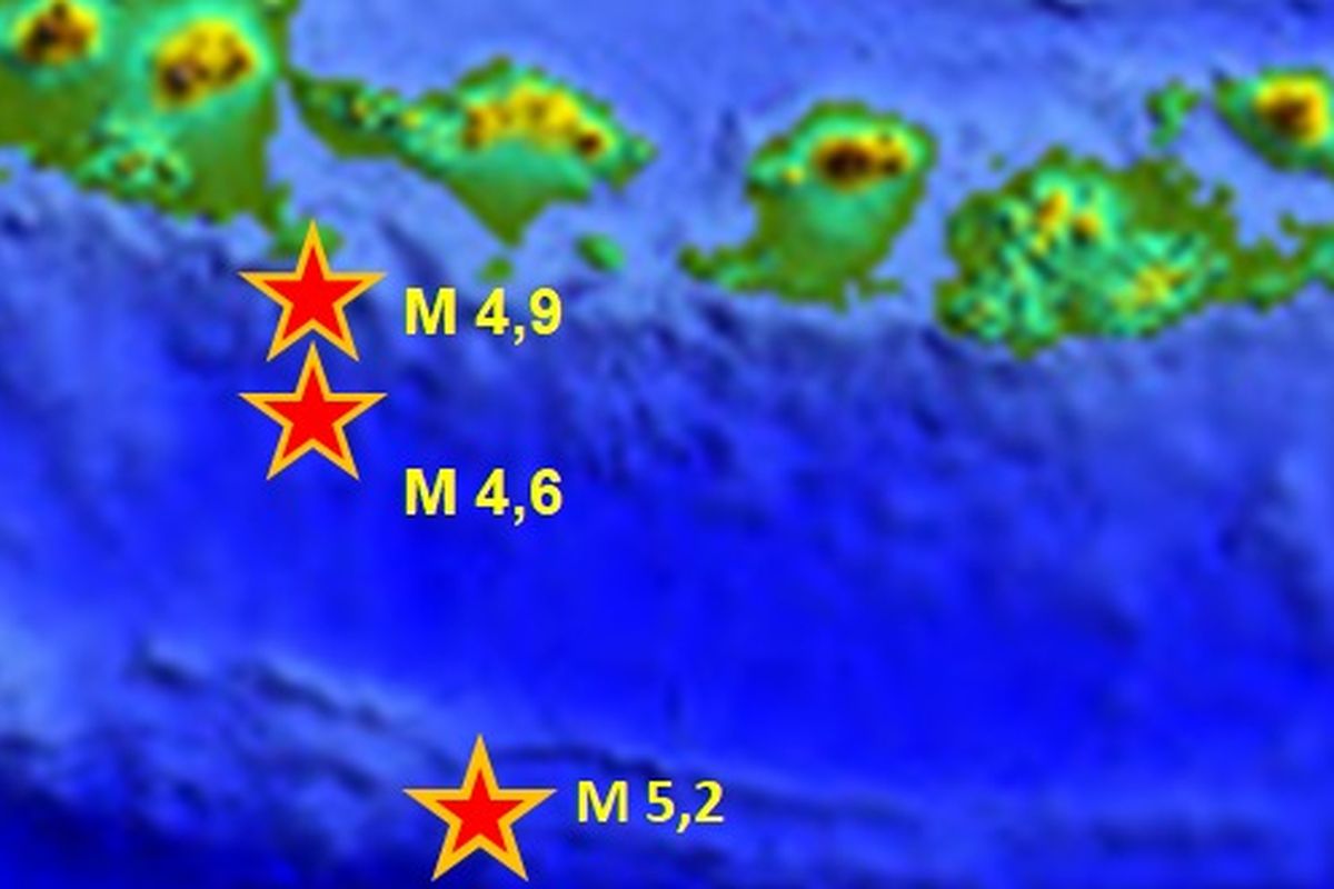 Bali diguncang 3 gempa kemarin