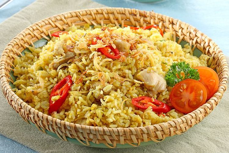 Ilustrasi nasi goreng kencur.