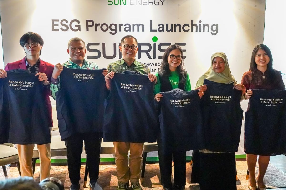 SUN Energy meluncurkan inisiatif ESG melalui program edukasi energi terbarukan bernama SUN RISE (SUN Renewable Insight & Solar Expertise) pada 30 April 2025.