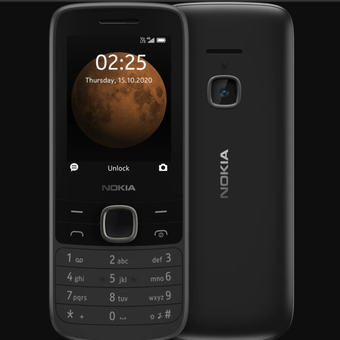 Nokia 225 4G tampak depan.