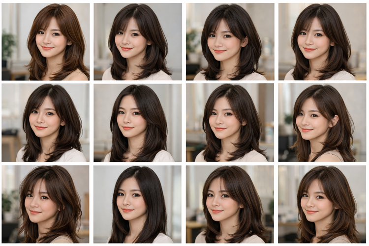 30 Model Rambut Segi Layer Oval 3 Tingkat yang Bikin Tampilan Makin Fresh