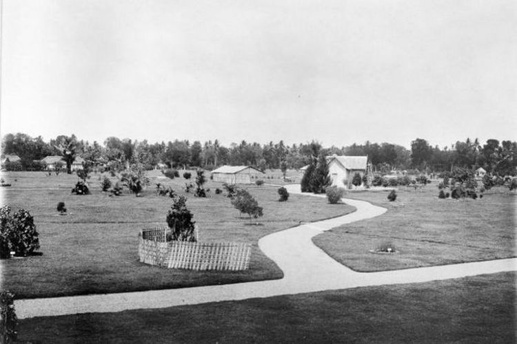 Taman Sriwedari di Surakarta pada awal 1900. 