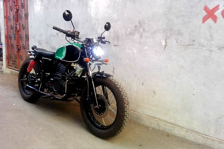 Motor custom Honda Vario 110 bergaya street tracker garapan Go On Project Motorcycle