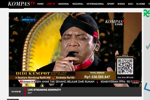 Update: Didi Kempot Konser Amal dari Rumah Galang Donasi Rp 5,3 Miliar