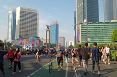 Warga Langsung Padati CFD Thamrin-Bundaran HI Usai Jakarta Marathon