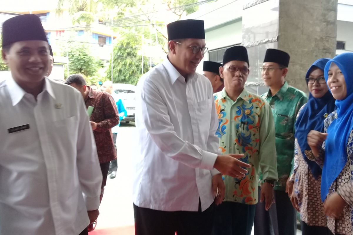 Menteri Agama, Lukman Hakim Saifuddin dalam kunjungan kerjanya ke Kalimantan Timur.