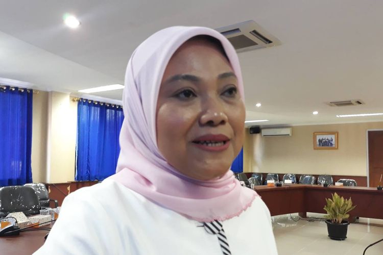 Direktur Penggalangan Pemilih Perempuan Tim Kampanye Nasional (TKN) Jokowi-Ma'ruf, Ida Fauziah, di kantor KPAI, Jakarta Pusat, Rabu (13/3/2019).