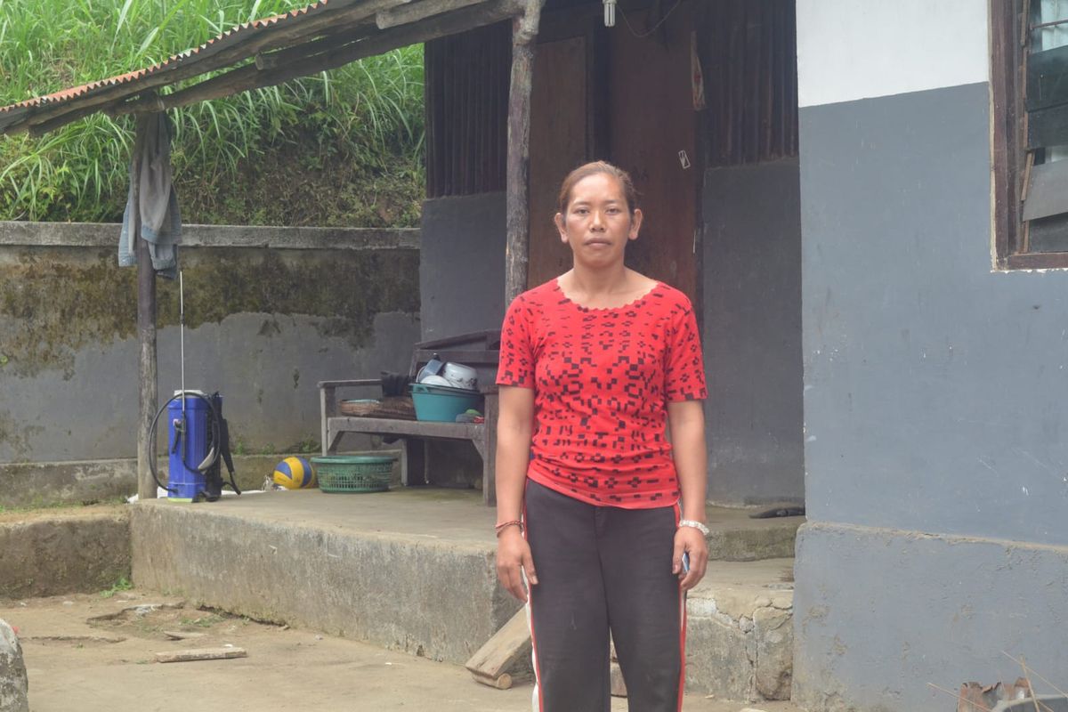 Perempuan Bali asal Kabupaten Bangli, Ni Wayan Rasmini. 