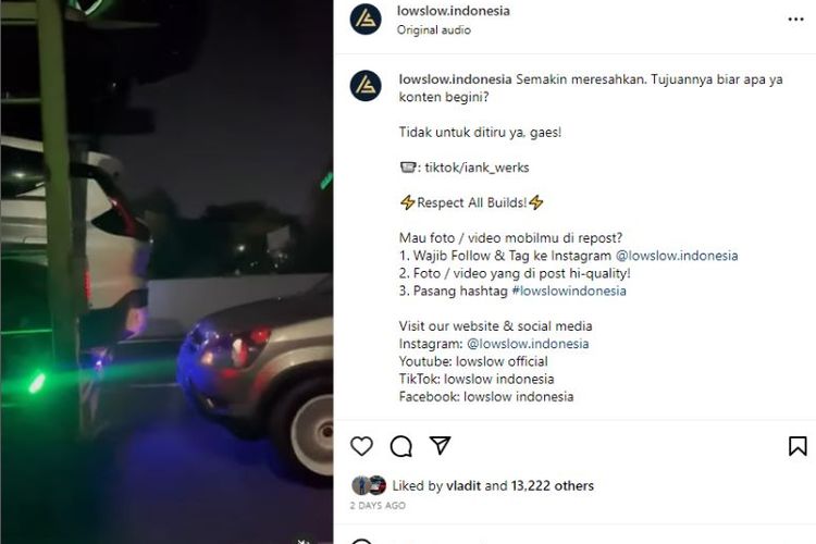 Video viral pengemudi sengaja mepet di belakang bus dan truk