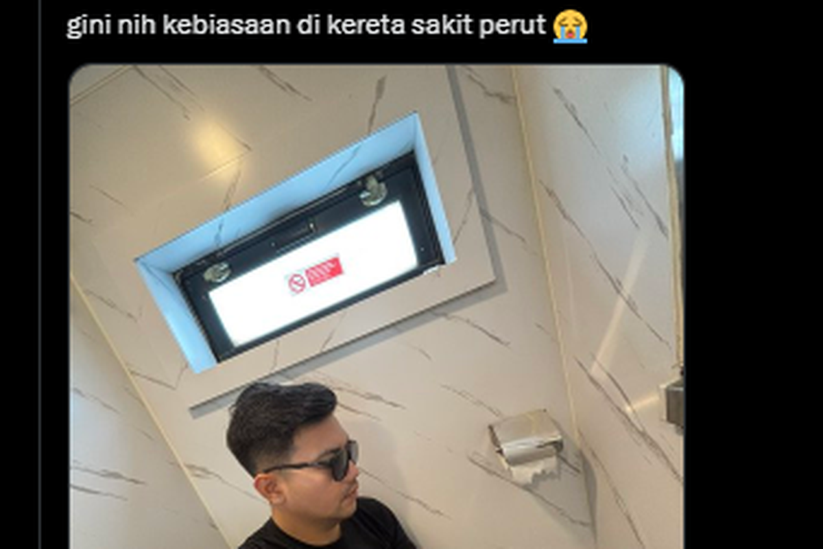 Ramai soal Laki-laki Mengunggah Foto Selfie di Toilet Kereta, Ini Respons KAI