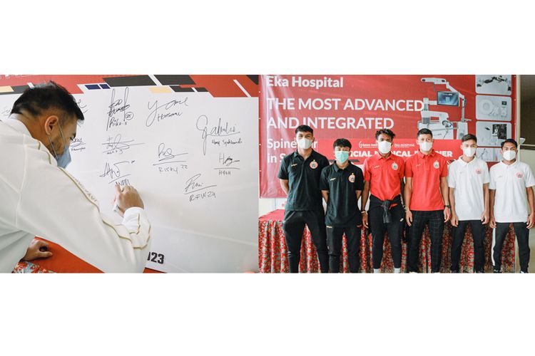 Kerja sama strategis Eka Hospital Group dan Persija dimulai dengan melakukan medical check up pemain untuk persiapan jelang musim kompetisi Liga 1 2022/2023.