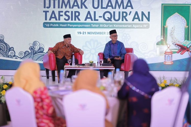 Cendekiawan Muslim Prof Dr Quraish Shihab (kiri)