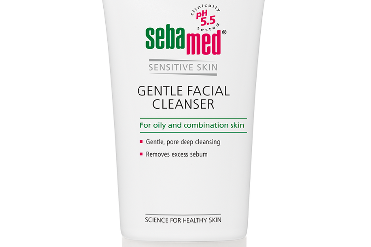 Sebamed Gentle Facial Cleanser, sabun muka untuk kulit sensitif