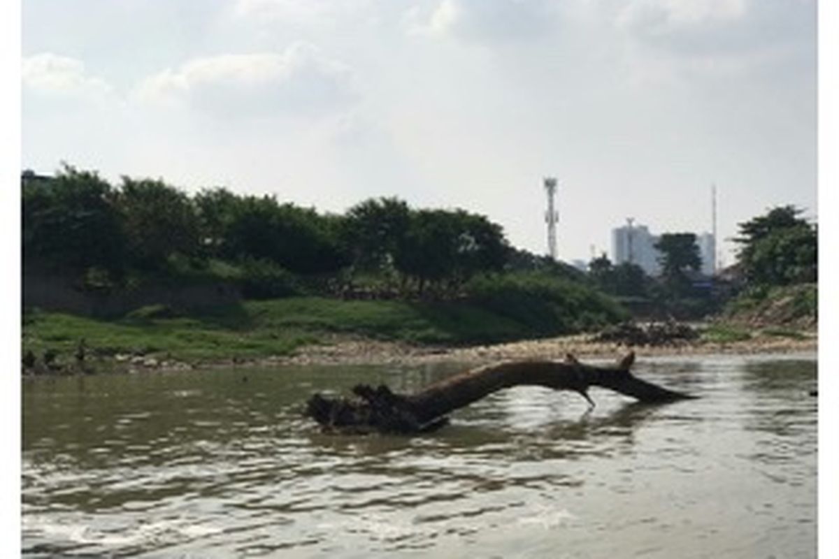 Kali Bekasi, Jalan M Hasibuan, Bekasi Timur berbusa dan bau menyengat,Kamis (25/6/2020).