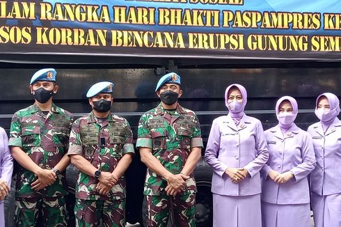 Paspampres Kirim Bansos ke Korban Erupsi Semeru hingga Gelar Khitanan Massal