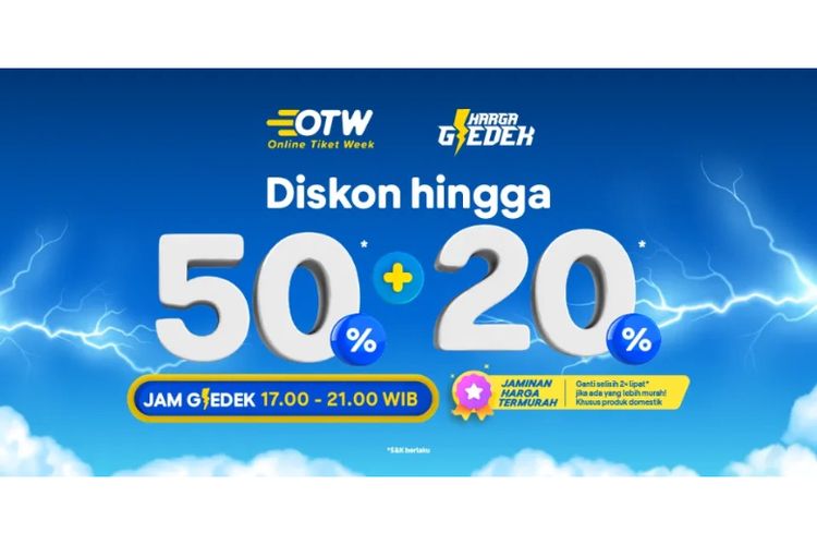 Promo Online Tiket Week (OTW) tiket.com