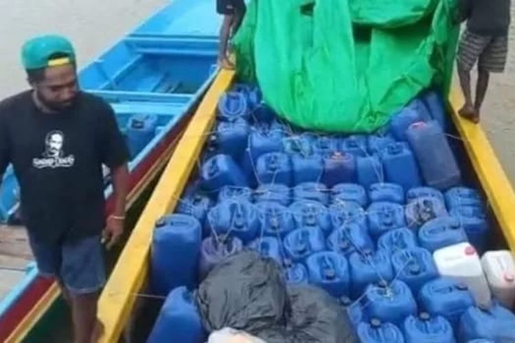 9 Ton BBM Ilegal Disita di Mimika, Diduga untuk Tambang Ilegal