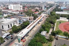 Pembangunan LRT Jakarta Fase 1B Velodrome-Manggarai Capai 31,14 Persen