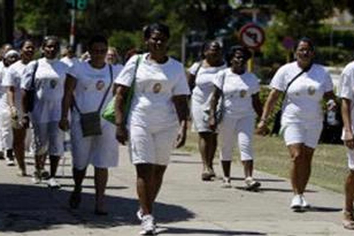 Aksi Perempuan dalam Putih dimulai sembilan tahun lalu mendesak pembebasan tahanan politik. 