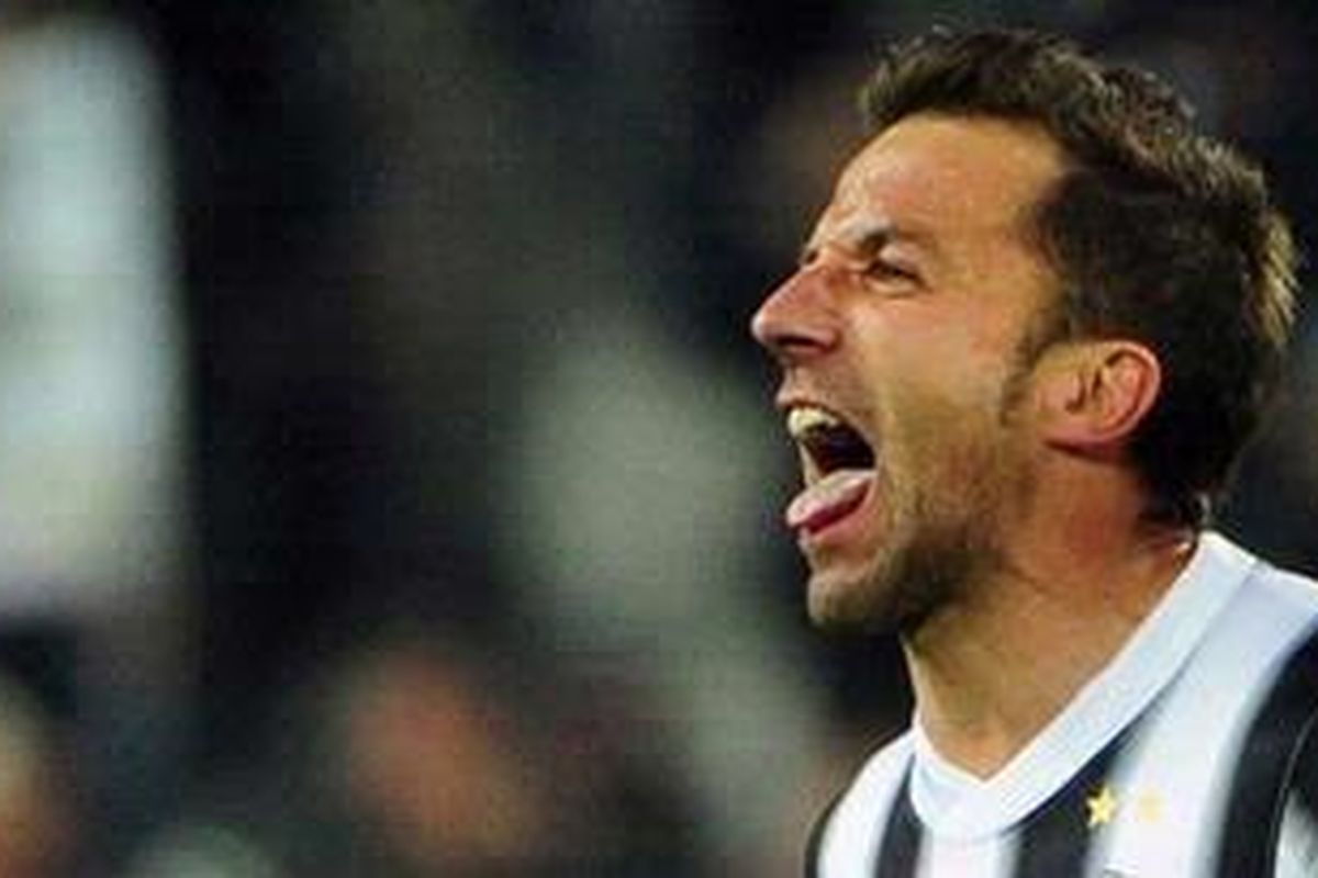 Penyerang Juventus, Alessandro Del Piero.