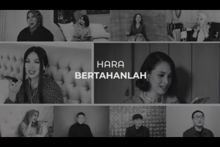 Krisdayanti, Titi DJ, Rossa, Syahrini, Andien, dan Melly Goeslaw berkolaborasi dalam lagu Bertahanlah.