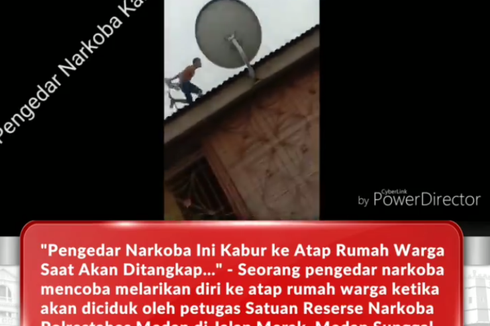Viral Video Kejar-kejaran Antara Polisi dan Pengedar Narkoba di Atap Rumah Warga