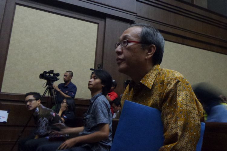 Made Oka Masagung saat bersaksi di Pengadilan Tipikor Jakarta, Senin (22/1/2018).