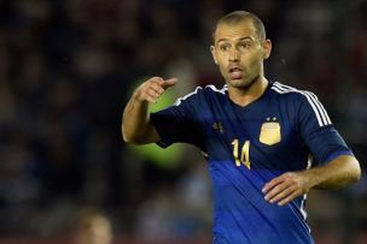 Gelandang Argentina dan Barcelona, Javier Mascherano.