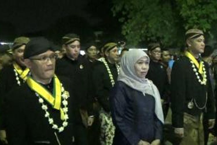 Ganjar Pranowo, Indar Parawangsa dan Aria Bima ikuti kirab malam satu Suro di Solo