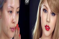 Berbekal Alat Rias, Wanita Korea Ini Berubah Jadi Taylor Swift