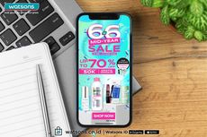 Watsons Tebar Diskon hingga 70 Persen Lewat 6.6 Mid-Year Sale