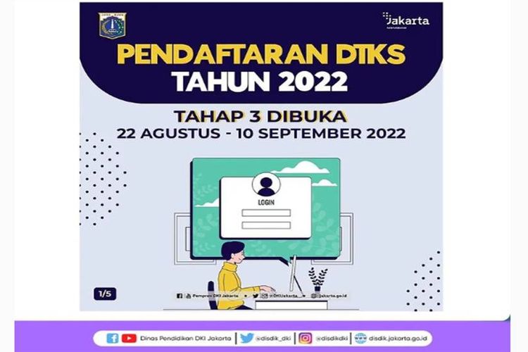 Pendaftaran DTKS 2022 dibuka