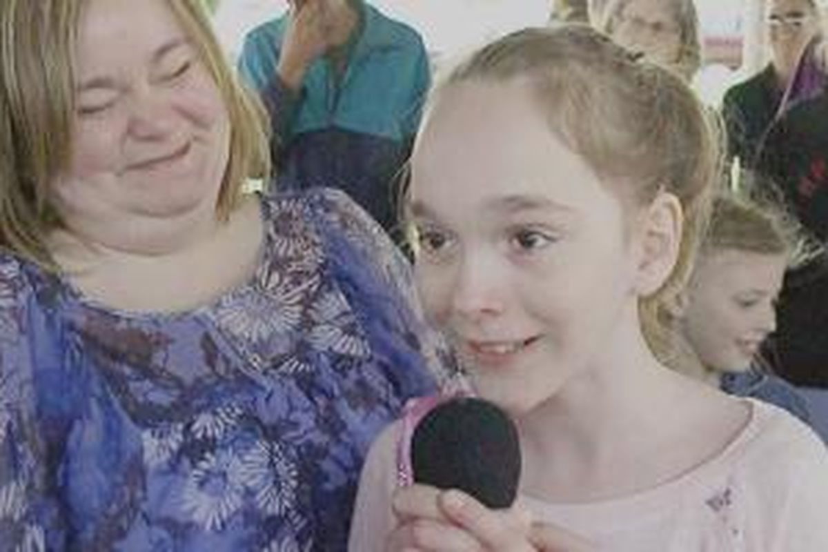 Mackenzie Moretter, seorang gadis 10 tahun yang menderita masalah pada perkembangan mental, Sotos Syndrome, sukses merayakan hari ulang tahunnya.
