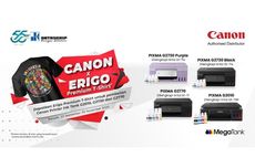 Berkolaborasi dengan Erigo, Pembelian Printer Canon PIXMA Dapat Bonus T-Shirt Premium