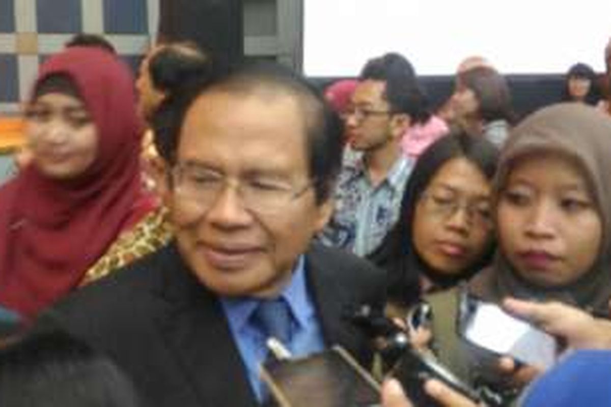 Mantan Menteri Koordinator Bidang Kemaritiman Rizal Ramli di Gedung BPPT, Jakarta, (27/8)