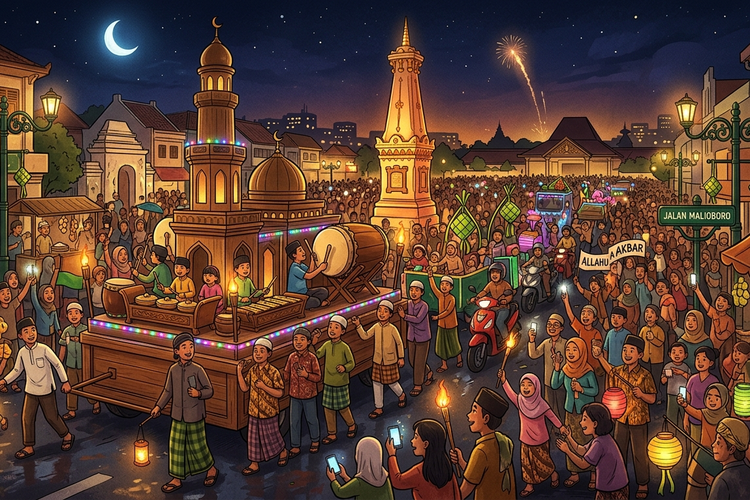 Takbir Keliling di Bantul Dilarang Melintasi Jalan Protokol Yogyakarta