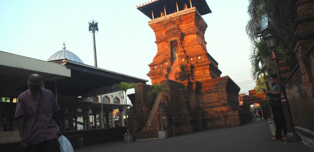 Masjid Menara Kudus di Kelurahan Kauman, Kecamatan Kudus, Kabupaten Kudus, Jawa Tengah, Rabu (30/5/2018) sore.