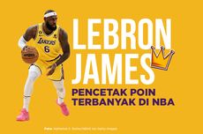 INFOGRAFIK: Rekor dan Pencapaian LeBron James, Pencetak Poin Terbanyak NBA