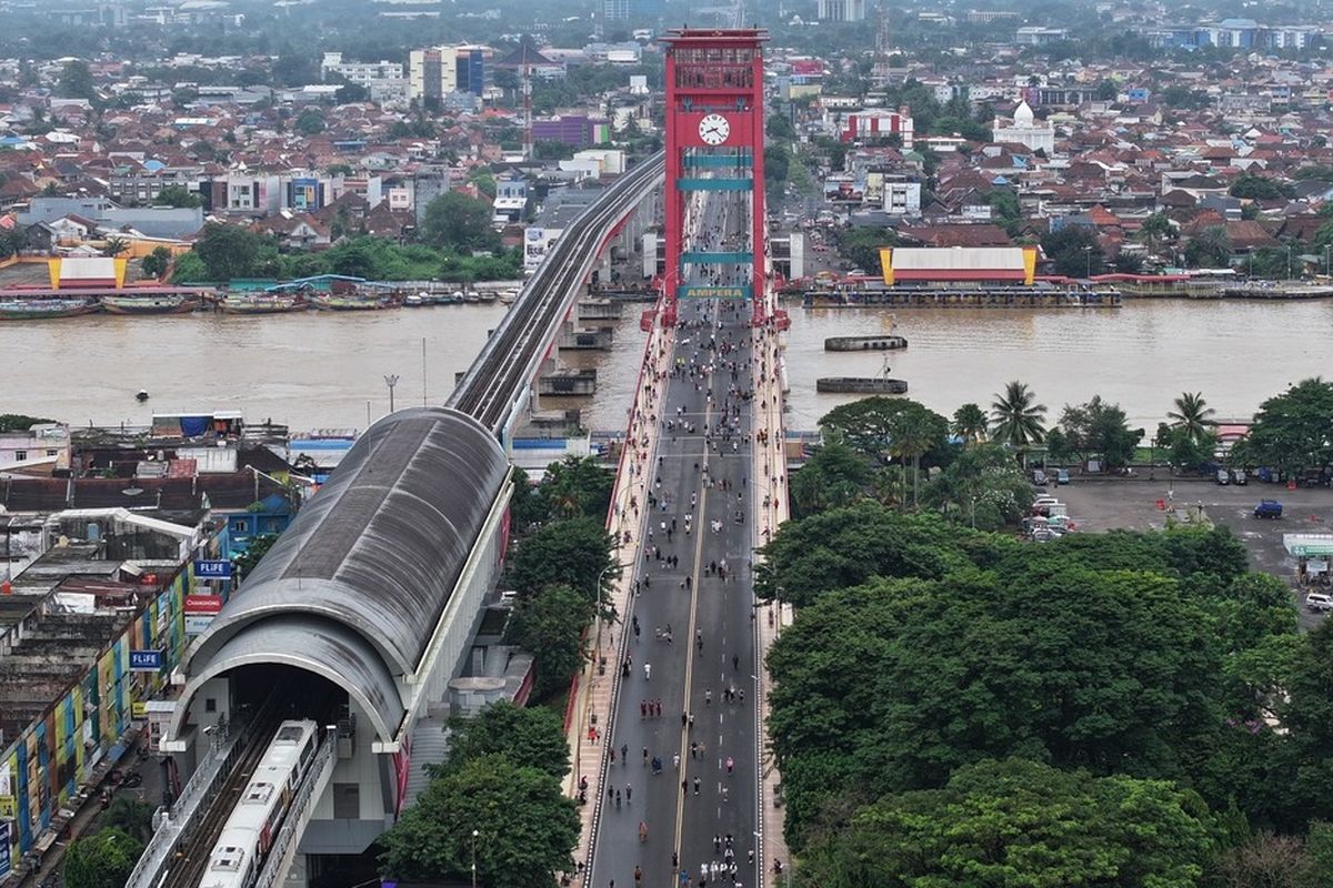 CFD Palembang Ditunda Usai Picu Macet, Wali Kota Evaluasi Penutupan  Jembatan Ampera